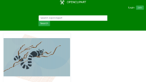 openclipart圖庫：Raring Ringtail remix縮圖