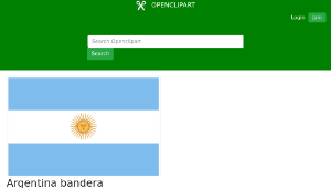 openclipart圖庫：Argentina bandera縮圖