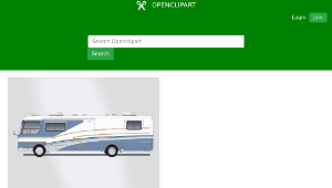 openclipart圖庫：Land Yacht Motorhome縮圖