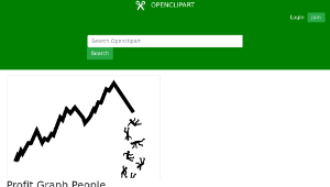 openclipart圖庫：Profit Graph People simple (Stock Market)