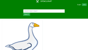 openclipart圖庫：goose - coloured縮圖
