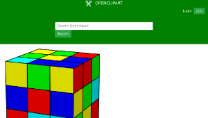 openclipart圖庫：Rubik's Cube縮圖