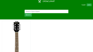 openclipart圖庫：guitarrra acustica縮圖
