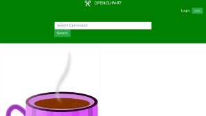 openclipart圖庫：Coffee cup #4縮圖