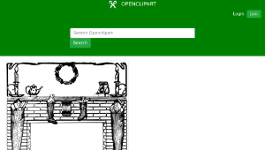 openclipart圖庫：Christmas Stocking Frame-資源代表圖