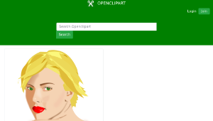 openclipart圖庫：Scarlett Johansson avatar 縮圖