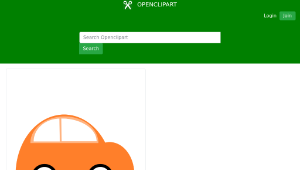 openclipart圖庫：CAR- Simple-flat-three-color-with-space-資源代表圖