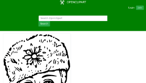 openclipart圖庫：Russian Girl with Fur Cap縮圖