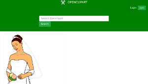 openclipart圖庫：Bride 1縮圖