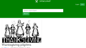 openclipart圖庫：Thanksgiving pilgrims-資源代表圖