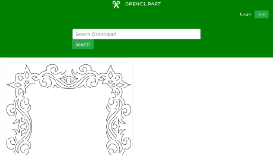 openclipart圖庫：Decorative Square Frame 5縮圖