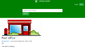 openclipart圖庫：Post office縮圖