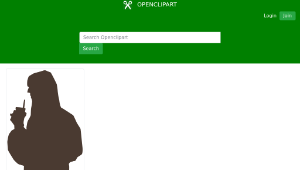 openclipart圖庫：party girl 2縮圖