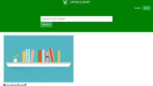 openclipart圖庫：Bookshelf-資源代表圖