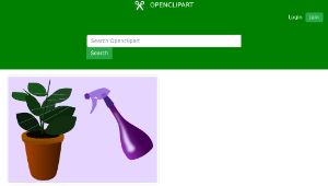 openclipart圖庫：Caring for Houseplants-資源代表圖