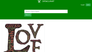 openclipart圖庫：Love Typography縮圖