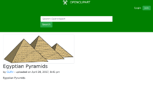 openclipart圖庫：Egyptian Pyramids