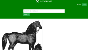 openclipart圖庫：Elegant Horse