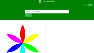 openclipart圖庫：6 long football flower-資源代表圖