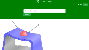 openclipart圖庫：New TV. Nothing on.縮圖