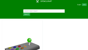 openclipart圖庫：Retro Arcade Joystick-資源代表圖