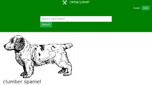 openclipart圖庫：clumber spaniel-資源代表圖
