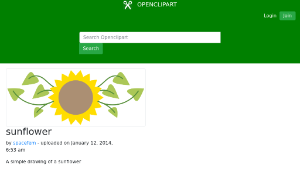 openclipart圖庫：sunflower-資源代表圖