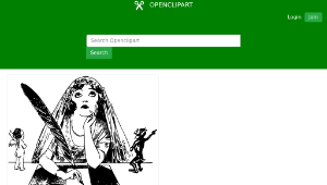 openclipart圖庫：Good and Bad Forces - lady縮圖