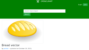 openclipart圖庫：Bread vector縮圖