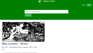 openclipart圖庫：Two Lovers - River縮圖