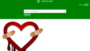 openclipart圖庫：Heart Bleed Patch-資源代表圖