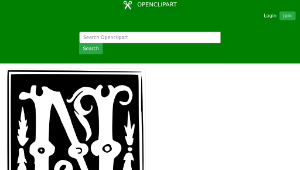 openclipart圖庫：Decorative Letter Set縮圖