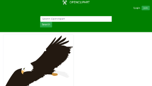 openclipart圖庫：Soaring Eagle (no background)-資源代表圖