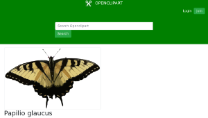 openclipart圖庫：Papilio glaucus-資源代表圖