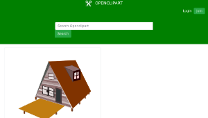 openclipart圖庫：A-Frame-house-資源代表圖