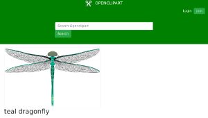 openclipart圖庫：teal dragonfly縮圖