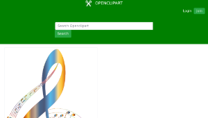 openclipart圖庫：Chromatic Musical Notes Typography 2 No Background