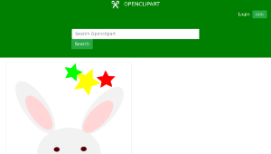 openclipart圖庫：white rabbit in a hat縮圖