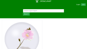 openclipart圖庫：flower globe縮圖