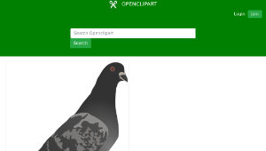 openclipart圖庫：Pigeon縮圖