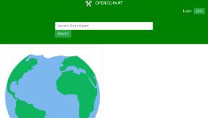 openclipart圖庫：World: Planet Earth縮圖