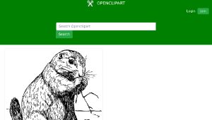 openclipart圖庫：prairie dog縮圖