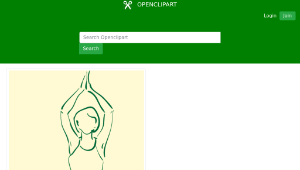 openclipart圖庫：yoga tree pose縮圖