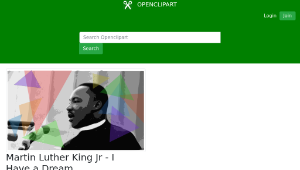 openclipart圖庫：Martin Luther King Jr - I Have a Dream-資源代表圖