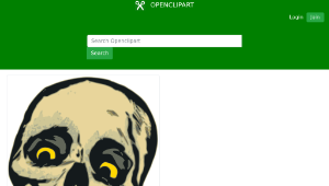 openclipart圖庫：Cackling Skull縮圖