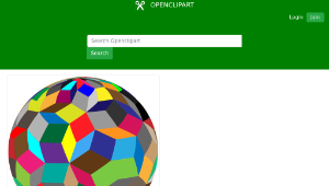 openclipart圖庫：Colorful Geometric Sphere-資源代表圖