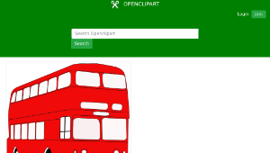 openclipart圖庫：Double Decker London Bus-資源代表圖
