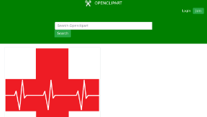 openclipart圖庫：Red Cross First Aid Icon Optimized縮圖