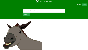 openclipart圖庫：Donkey-資源代表圖