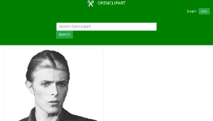openclipart圖庫：David Bowie
